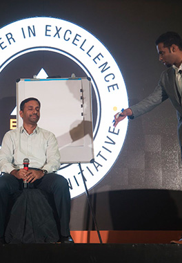 Award presentation at Embassy Group second quarter partner event